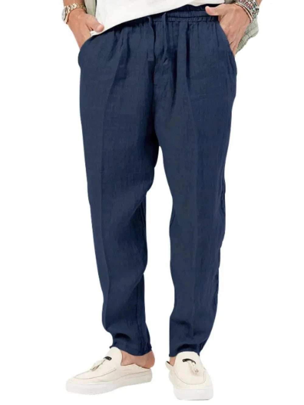 Men's Plus Size Drawstring Pants with Pockets - Trendsi - Flyclothing LLC