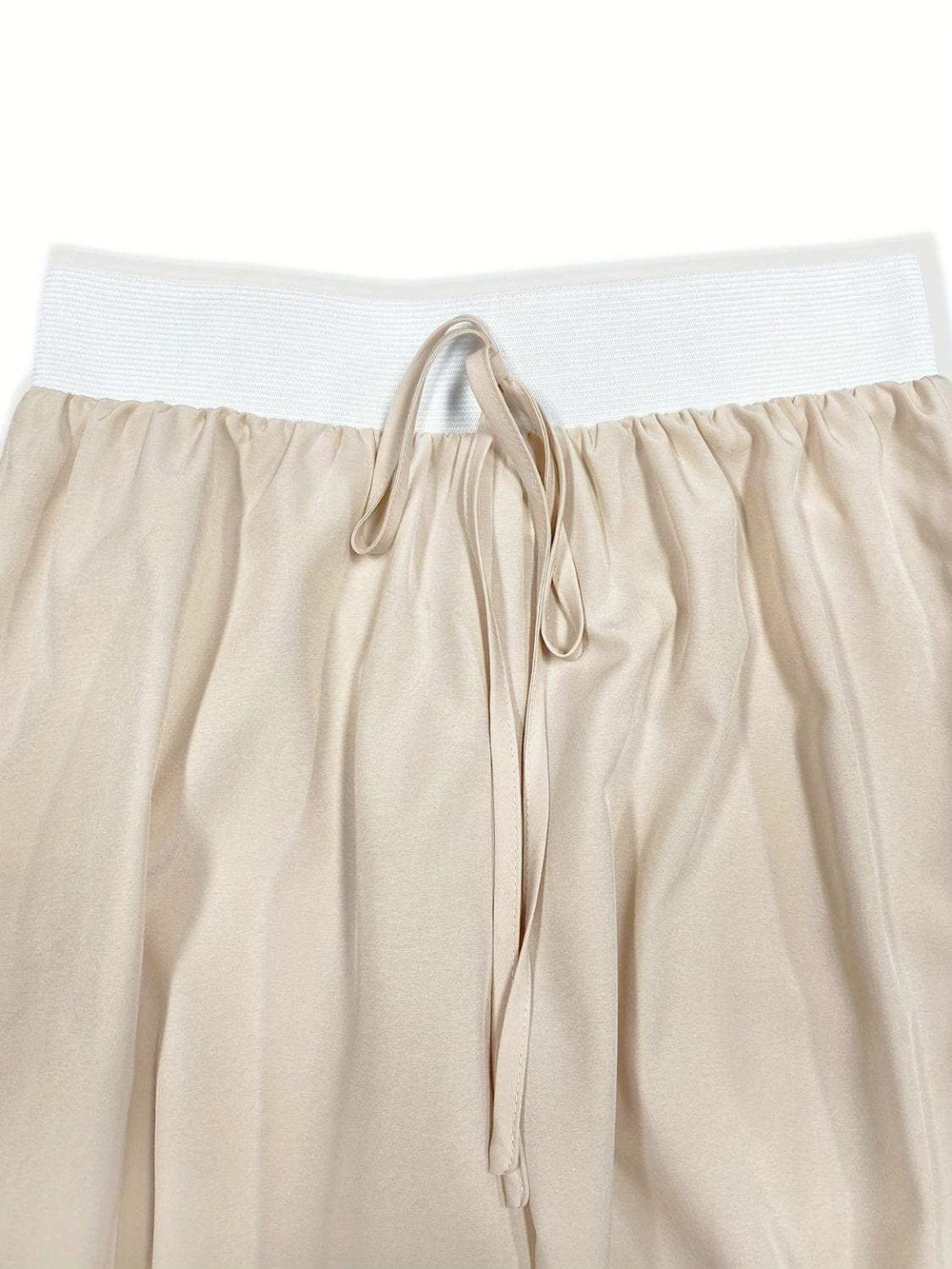 Round Neck Short Sleeve Top and Tied Pants Set - Trendsi - Flyclothing LLC