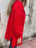 Full Size Open Front Drop Shoulder Hooded Cardigan Plus Size - Trendsi - Flyclothing LLC