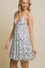 Love Tree Floral Tiered Cami Mini Dress - Trendsi