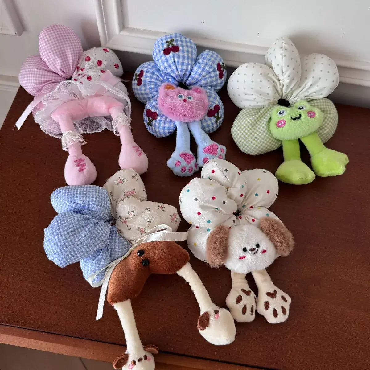Printed Animal Shaped Hair Scrunchy - Trendsi - Flyclothing LLC
