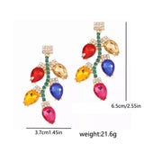 Christmas Rhinestone Drop Earrings - Trendsi - Flyclothing LLC