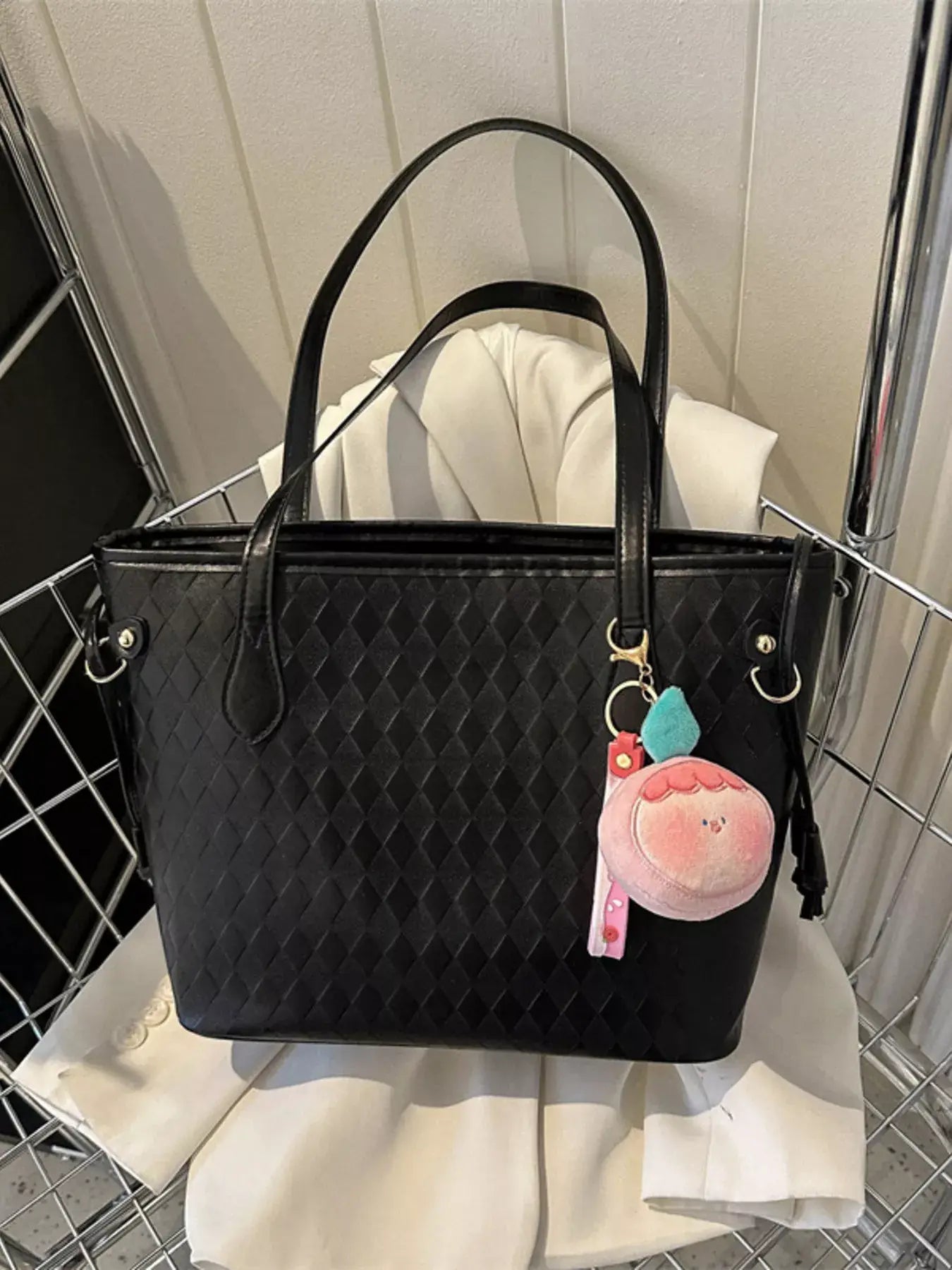Woven Pattern Tote Bag - Trendsi - Flyclothing LLC