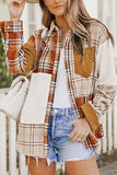 Plaid Button Up Long Sleeve Shacket - Trendsi