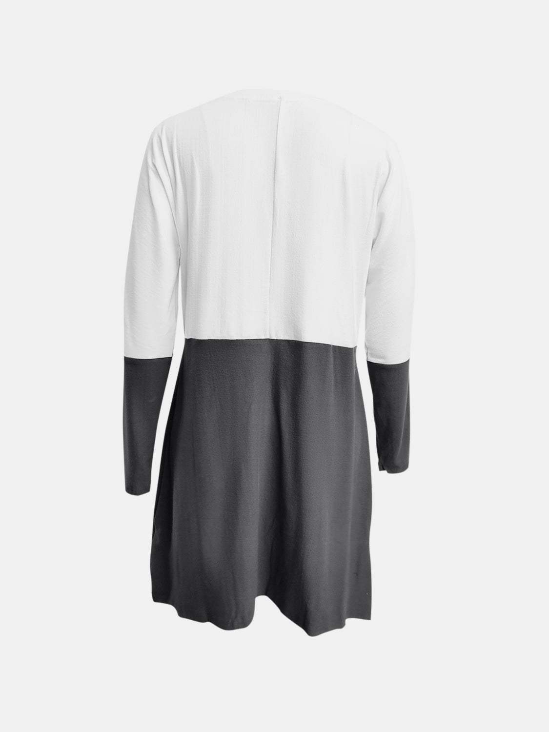 Full Size Graphic Two-Tone Round Neck Long Sleeve T-Shirt - Trendsi - Flyclothing LLC