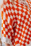 Double Take Tied Checkered Dropped Shoulder Flounce Sleeve Cardigan - Trendsi - Flyclothing LLC