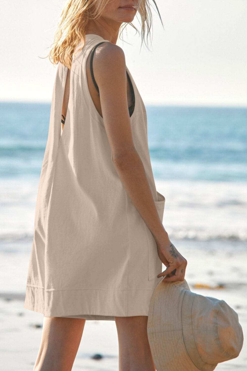 Lovelet Round Neck Sleeveless Romper - Trendsi - Flyclothing LLC