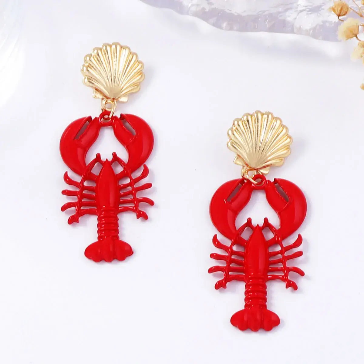 18K Gold-Plated Stainless Steel Drop Earrings - Trendsi - Flyclothing LLC