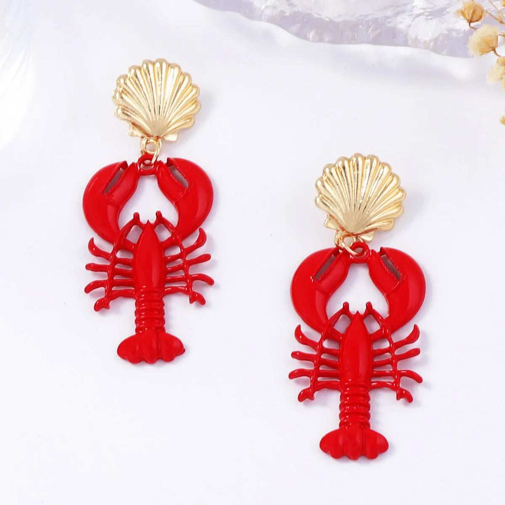 18K Gold-Plated Stainless Steel Drop Earrings - Trendsi - Flyclothing LLC