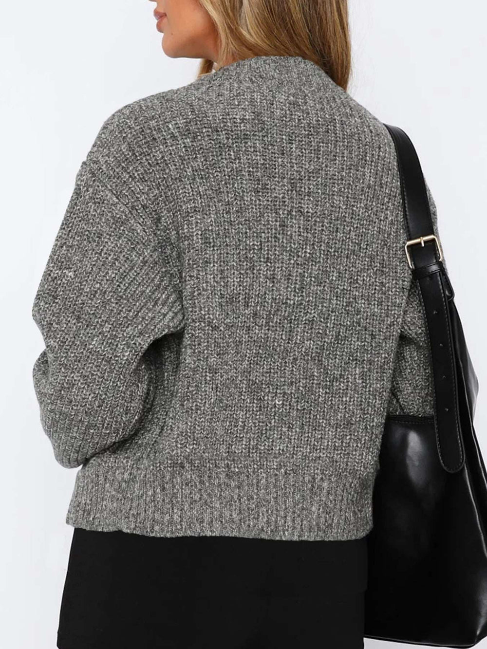 Zip Up Long Sleeve Cardigan - Trendsi - Flyclothing LLC