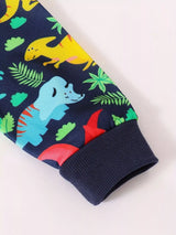 Children's Dinosaur Print Hoodie and Pants Set - Trendsi - Flyclothing LLC