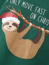 Children's Christmas Sloth Long Sleeve Pajama Set - Trendsi - Flyclothing LLC