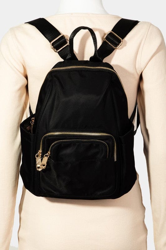 Fame Multi Pocket Nylon Backpack Bag - Trendsi