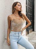 Sweetheart Neck Cropped Cami - Trendsi - Flyclothing LLC