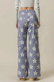 BiBi Flower Printed Side Pocket Wide Pants - Trendsi - Flyclothing LLC