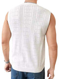 Men's Full Size Eyelet Round Neck Tank Plus Size - Trendsi - Flyclothing LLC