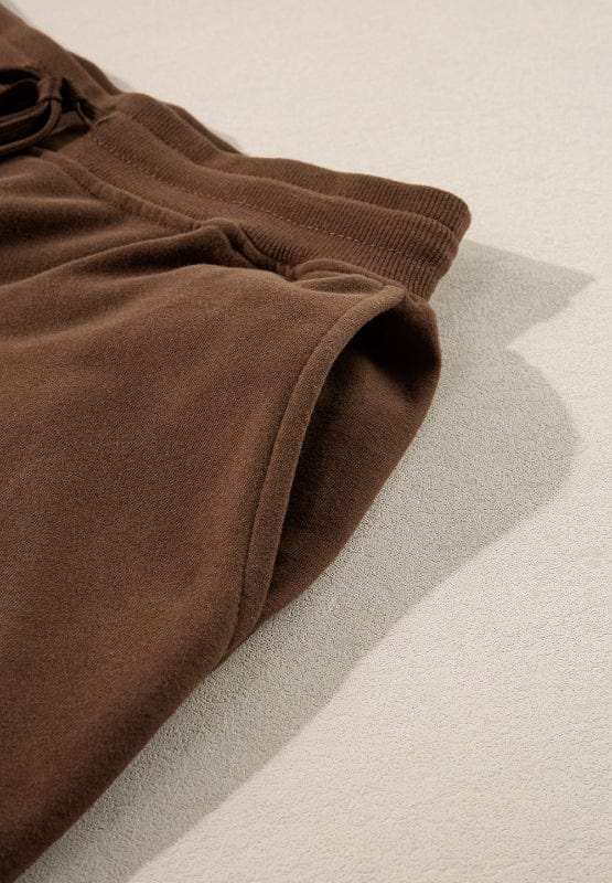 Side Slit Round Neck Long Sleeve Top and Pants Set - Trendsi - Flyclothing LLC