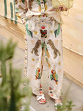 Printed Long Sleeve Shirt and Pants Set - Trendsi - Flyclothing LLC