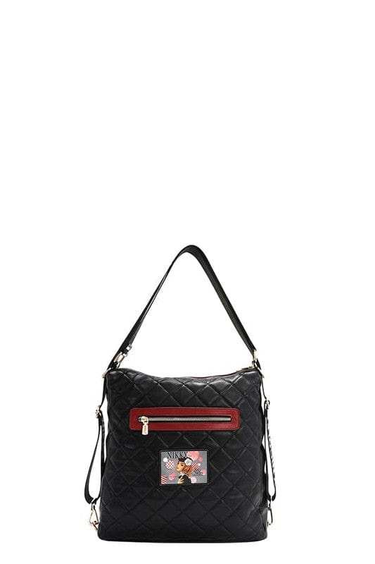 Nicole Lee USA Convertible Adjustable Strap Backpack Bag - Trendsi - Flyclothing LLC