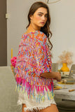 BiBi Openwork Fringed Knit Cover Up - Trendsi - Flyclothing LLC