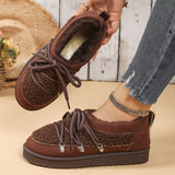 Lace-Up Ankle Boots - Trendsi - Flyclothing LLC