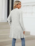 Open Front Long Sleeve Cardigan - Trendsi - Flyclothing LLC