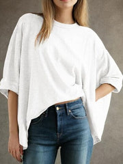 Lovelet Round Neck Half Sleeve T-Shirt - Trendsi