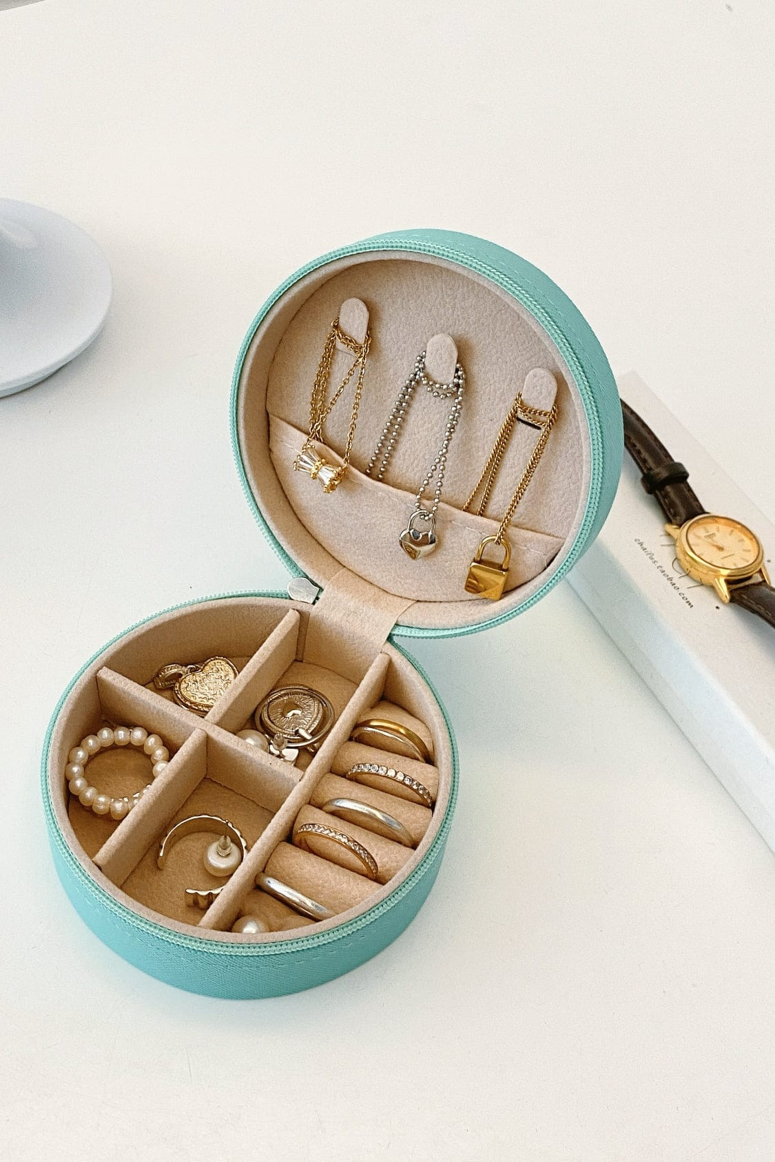 PU Leather Jewelry Storage Box - Trendsi