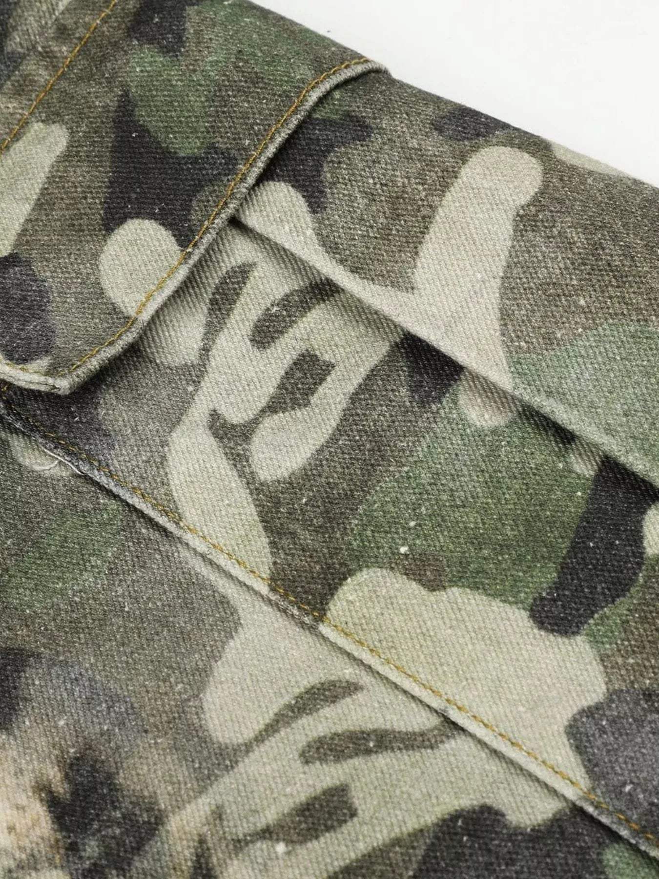 Men's Camouflage & Leopard Cargo Capris - Trendsi - Flyclothing LLC