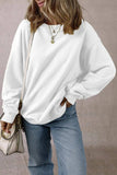 Round Neck Long Sleeve Sweatshirt - Trendsi - Flyclothing LLC