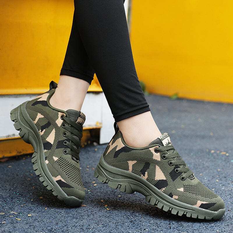 Camouflage Lace Up Mesh Breathable Athletic - Trendsi - Flyclothing LLC