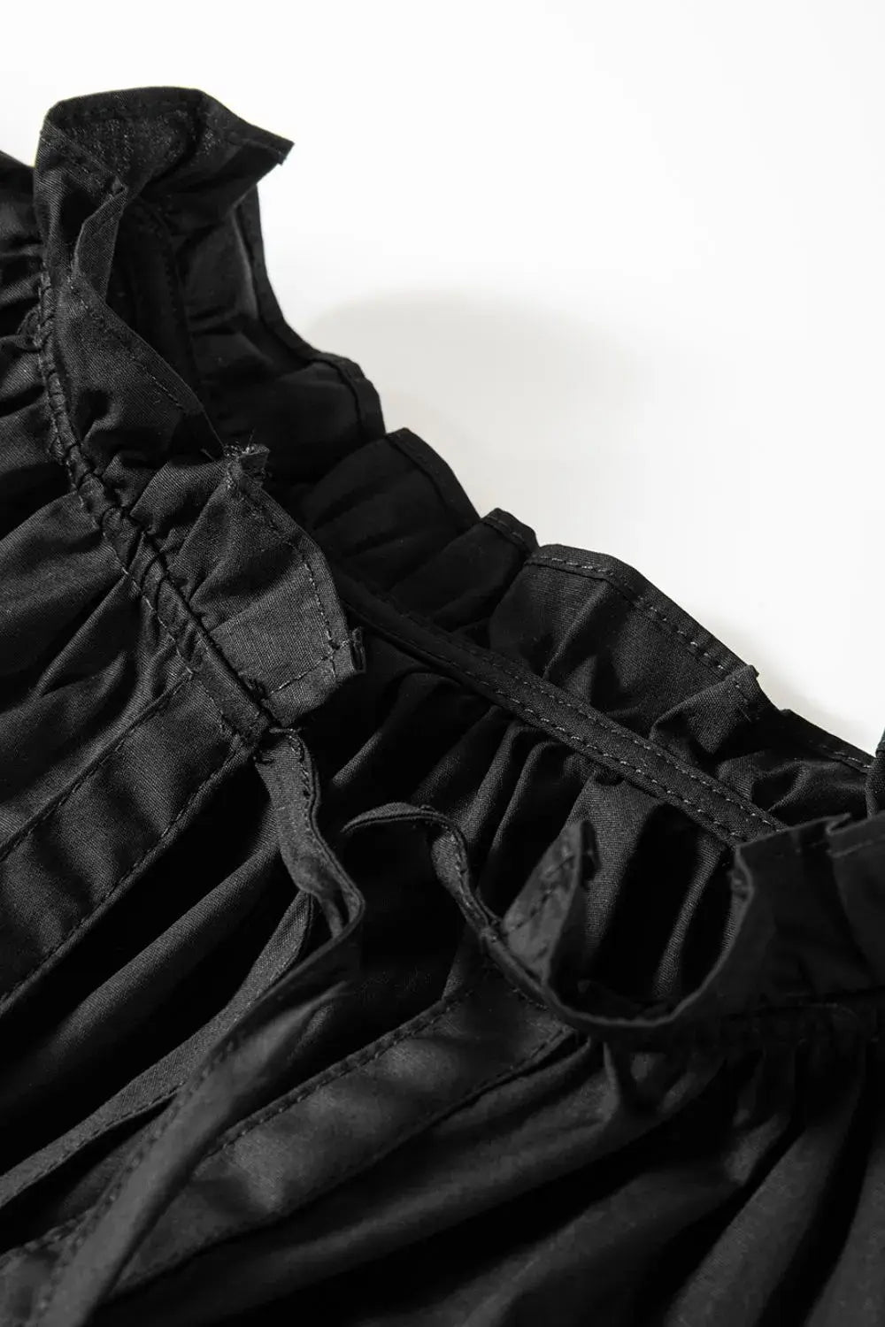 Ruffled Puff Short Sleeve Loose Blouse - Trendsi - Flyclothing LLC