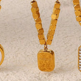 18K Gold-Plated Pendant Necklace - Trendsi - Flyclothing LLC