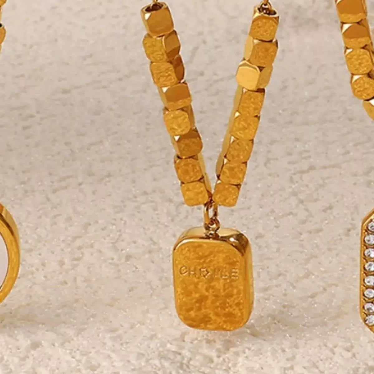 18K Gold-Plated Pendant Necklace - Trendsi - Flyclothing LLC