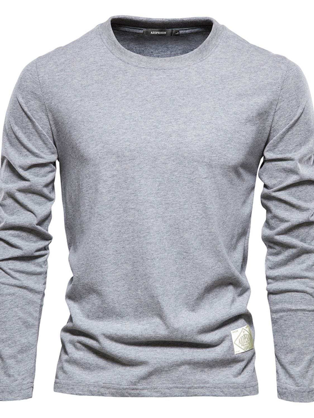 Men's Round Neck Long Sleeve T-Shirt - Trendsi - Flyclothing LLC
