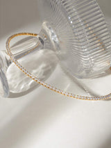 Stainless Steel Inlaid Zircon Necklace - Trendsi - Flyclothing LLC
