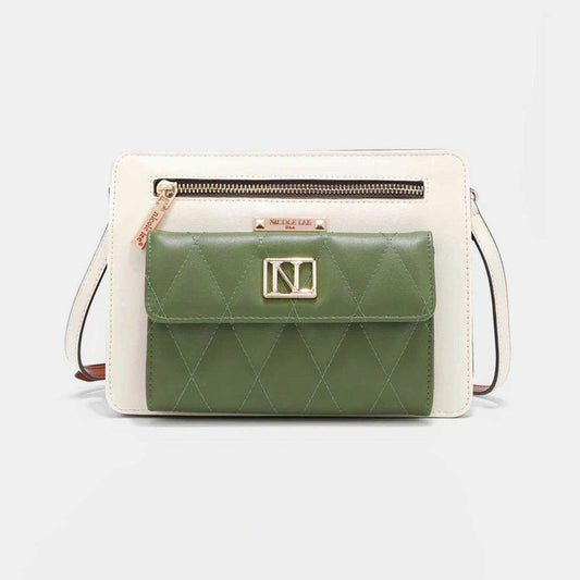 Nicole Lee USA Color Block Crossbody Bag - Trendsi - Flyclothing LLC
