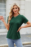 Round Neck Short Sleeve T-Shirt - Trendsi