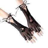 Halloween Anime Sexy Lace-up Sexy Mesh Lace-up Long Gloves - My Store - Flyclothing LLC