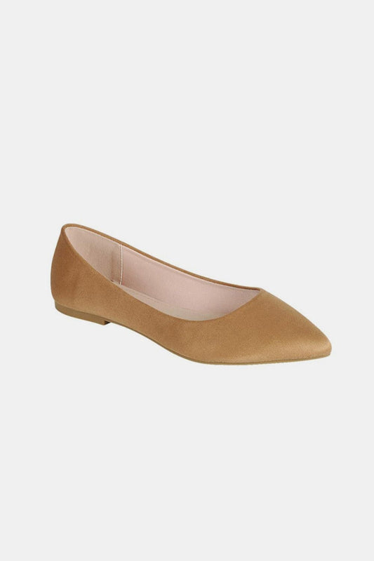 Forever Link Pointy Toe Slip On Flat Loafers - Trendsi