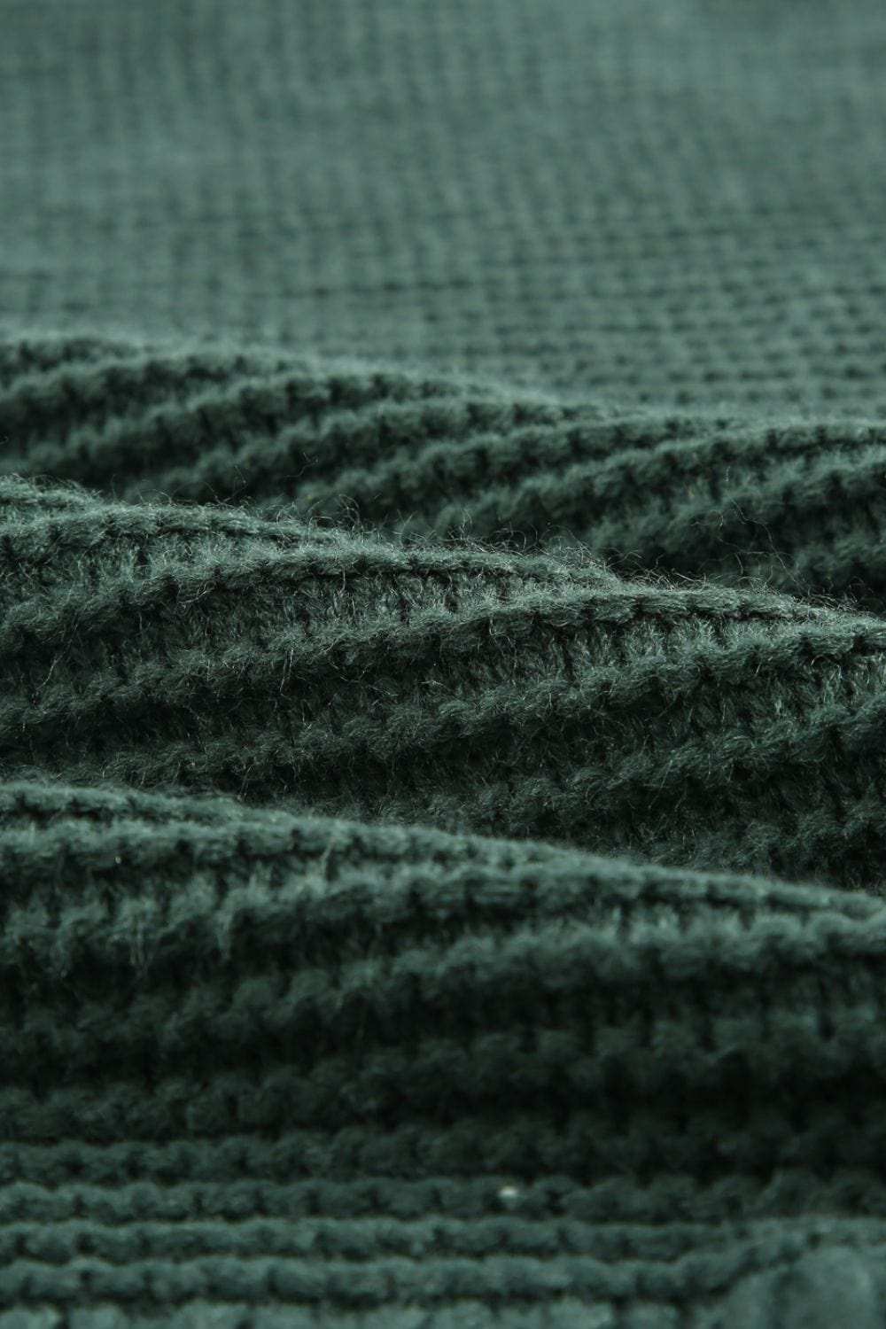 Side Slit Turtleneck Long Sleeve Sweater - Trendsi - Flyclothing LLC