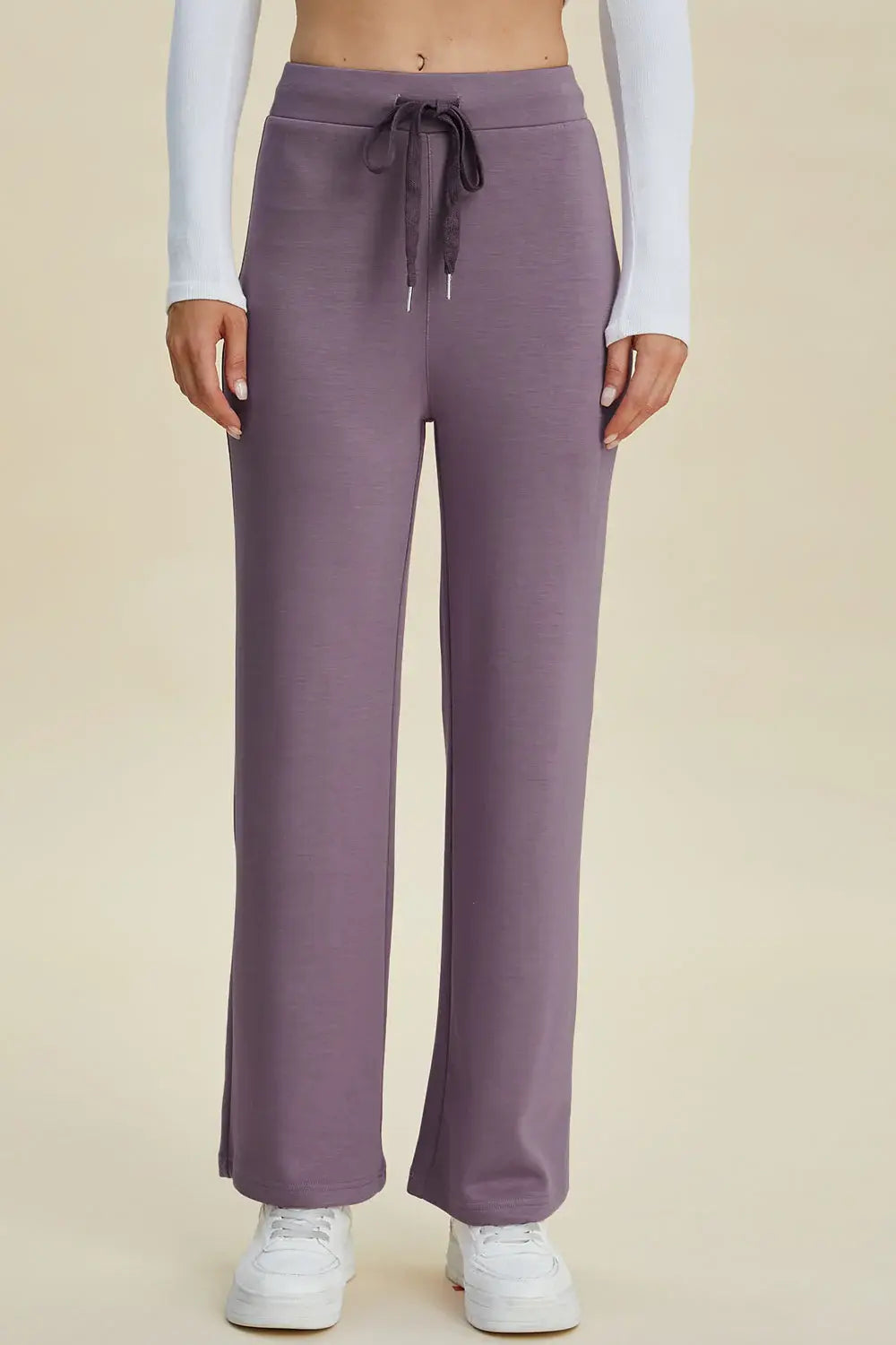 Basic Bae Full Size Air Scuba Drawstring Wide Leg Pants - ShopBasicbae - Flyclothing LLC