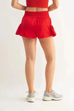 MONO B Smocked High Waist Shorts - Trendsi