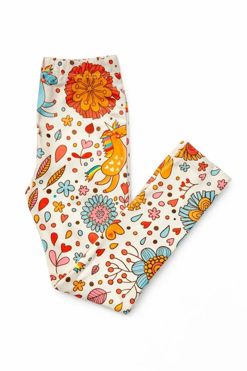 Retro Unicorns Leggings - Mila & Rose ® - Flyclothing LLC