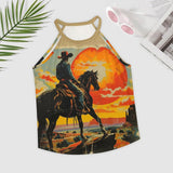 Baha Ranch Sunset Cowboy Tank Top - Baha Ranch Western Wear - Flyclothing LLC