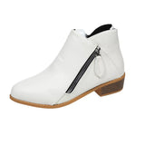 Size Zipper Block Heels Boots - Trendsi - Flyclothing LLC