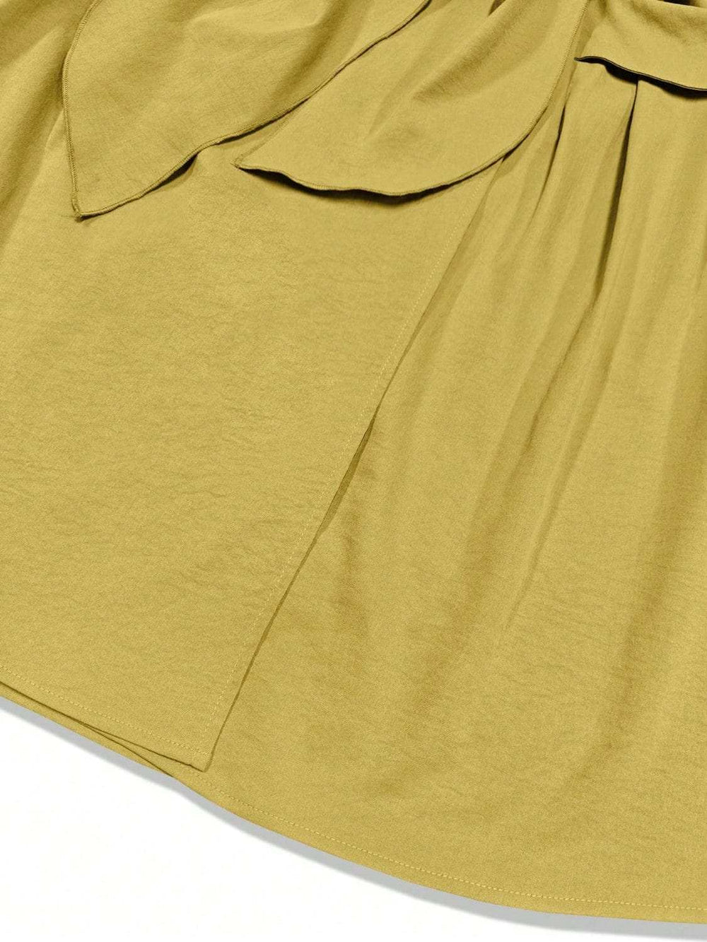 Tie Waist Sleeveless Midi Dress with Pockets - Trendsi - Flyclothing LLC