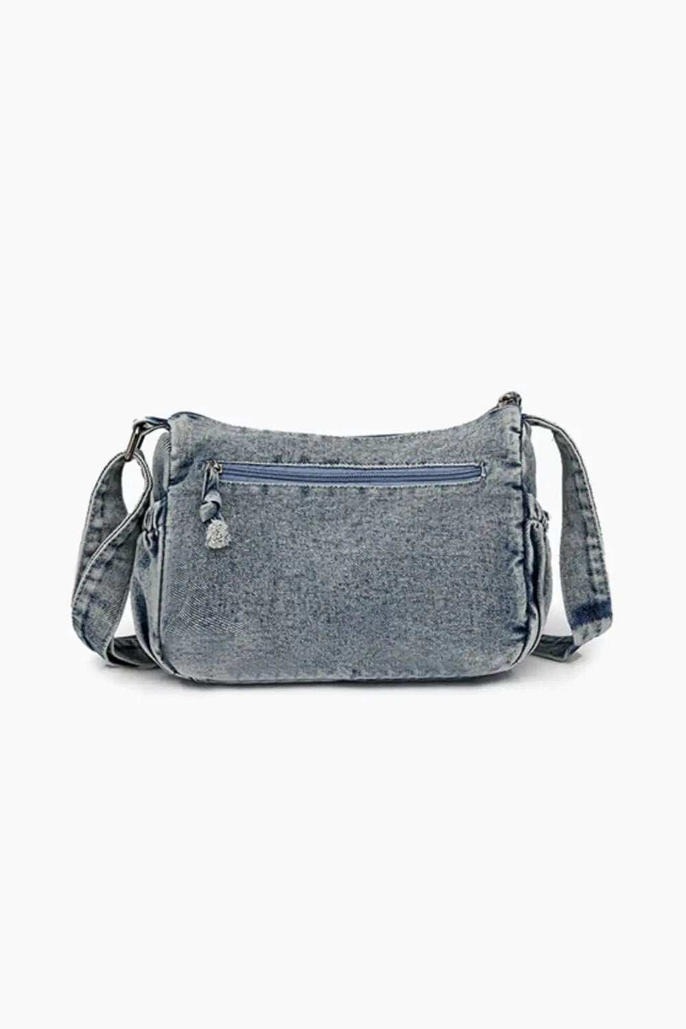 Adjustable Strap Denim Crossbody Bag - Trendsi - Flyclothing LLC