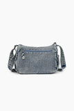 Adjustable Strap Denim Crossbody Bag - Trendsi