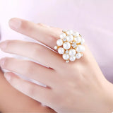 Pearl Cluster Ring - Trendsi - Flyclothing LLC